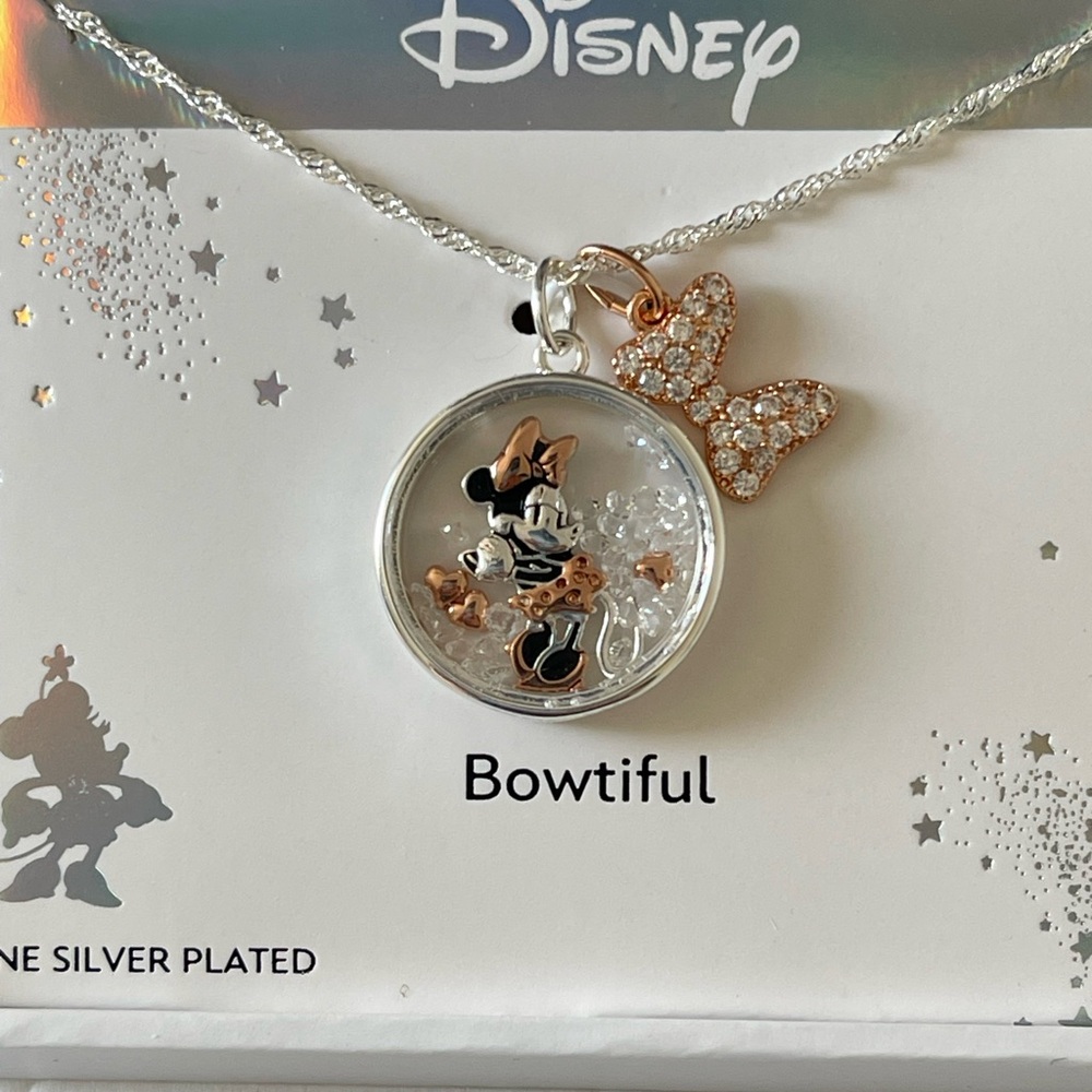 Disney Classics Jewelry | Minnie Mouse Bow Pendant Necklace - Picture 5 of 10